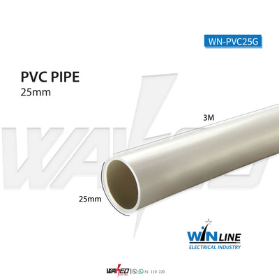 PVC Pipe - 25mm - 3m - WINLINE