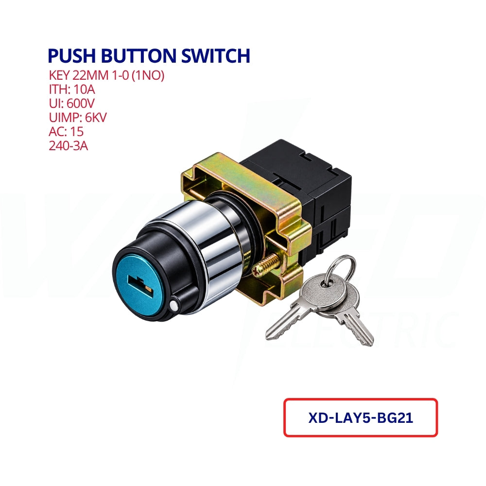PUSH BUTTON SWITCH - WITH KEY