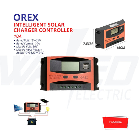 Charge Controller - 10A - OREX