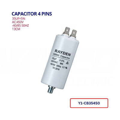 Capacitor 4 Pins - 35UF/450VAC-CBB60
