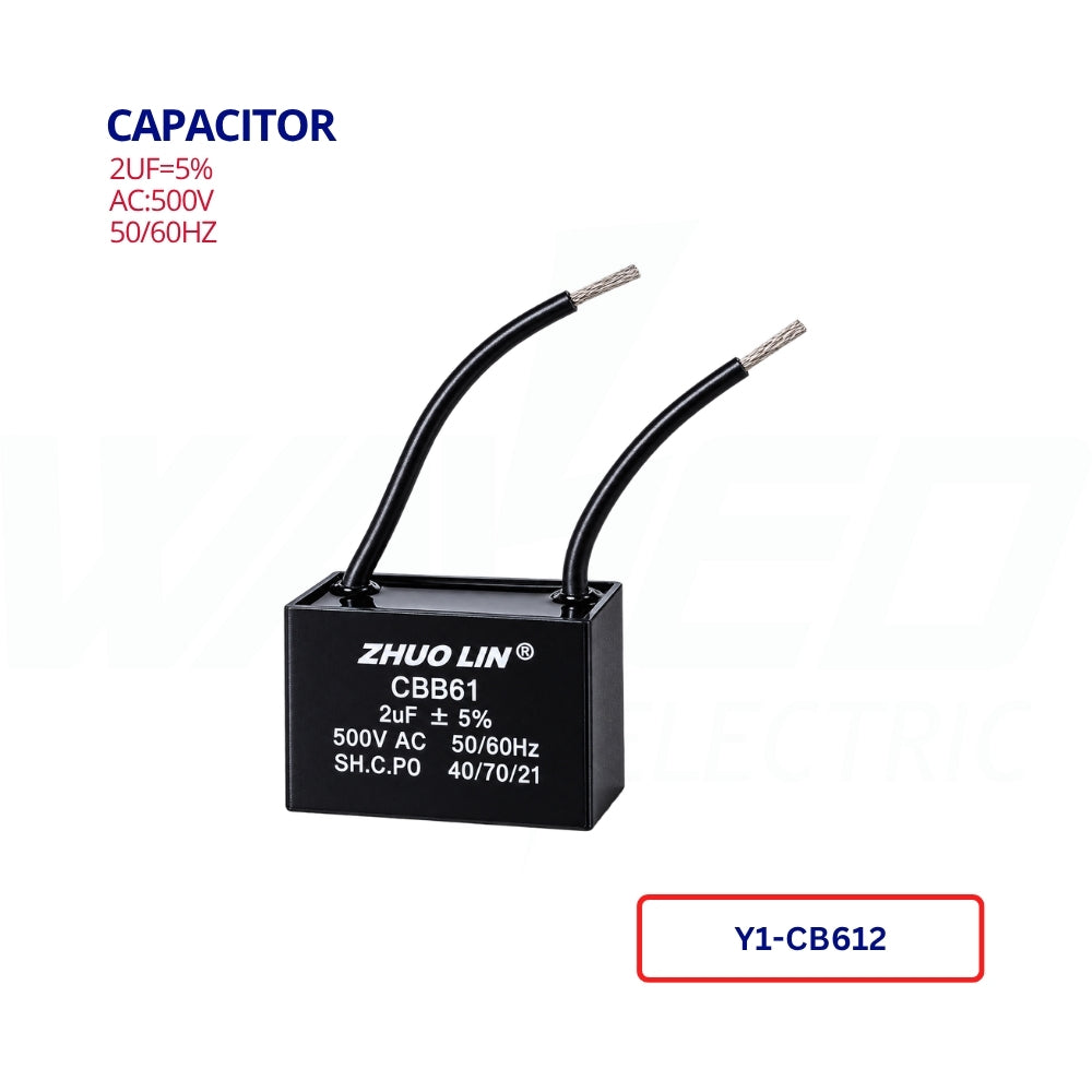 Capacitor - 2UF/500VAC-CBB61
