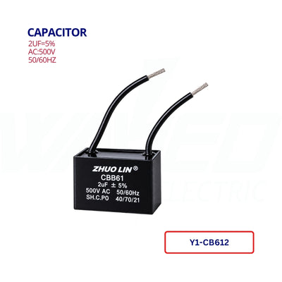 Capacitor - 2UF/500VAC-CBB61