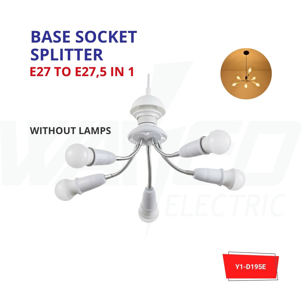 Lamp Holder - 5 in 1 - E27