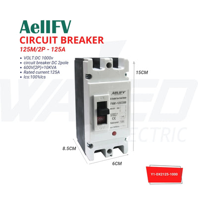Circuit Breaker - 2P125A/1000VDC - AellFV