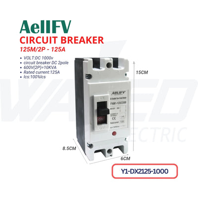 Circuit Breaker - 2P125A/1000VDC - AellFV