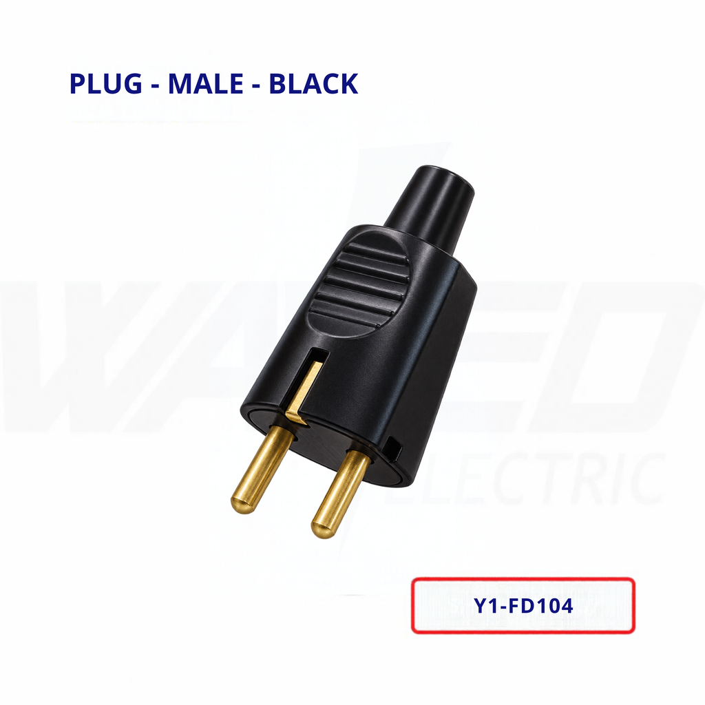 Plug - Male - Black