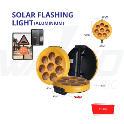 Solar Flashing Light - Orange
