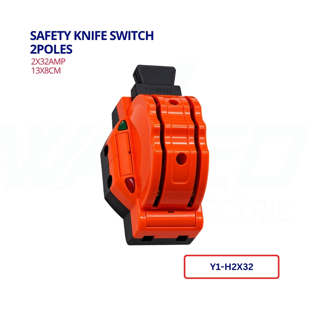 Knife Switch-2 Poles-32 Amp