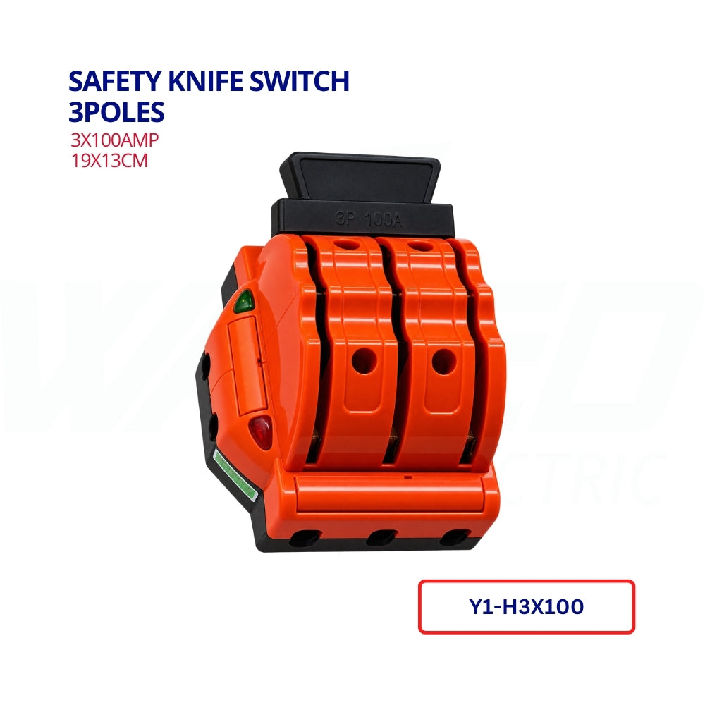 Knife Switch-3 Poles-100 Amp