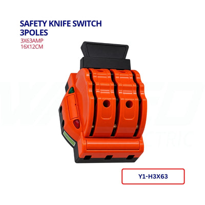 Knife Switch-3 Poles -63 Amp