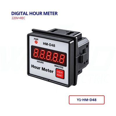 Digital Hour Meter - 220v+REC