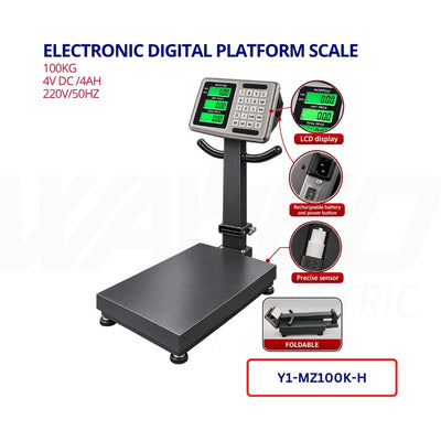 Electronic digital platform scale - 100kg