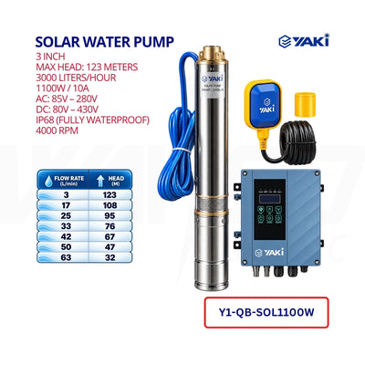 Solar Water Pump – 1100W  3-Inch - YAKI