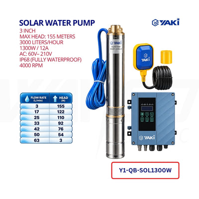 Solar Water Pump – 1300W 3-Inch - YAKI