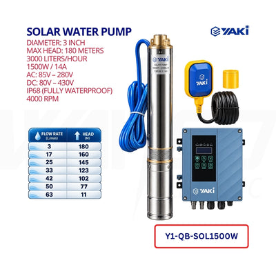 Solar Water Pump – 1500W 3-Inch - YAKI