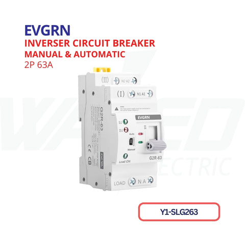 Inverser Circuit Breaker - 2p - 63A - EVGRN