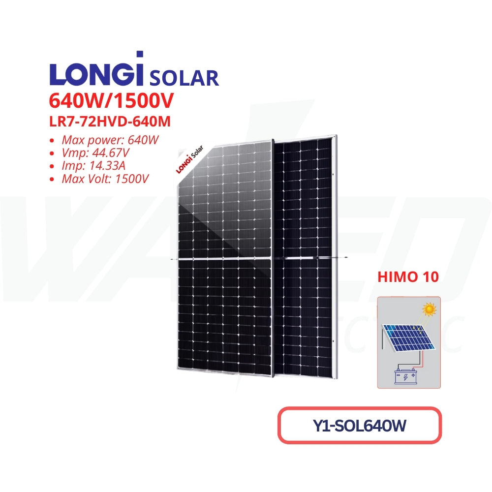 Solar Panel - 640W - LONGI Himo 10