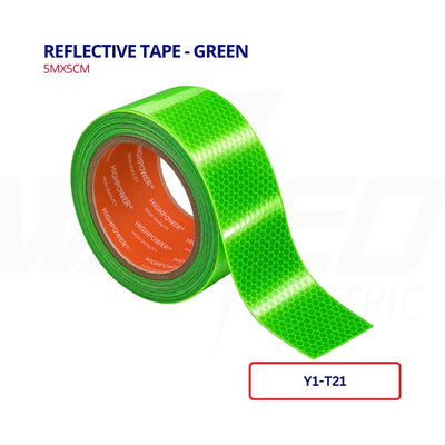 Reflective Tape - Green - 5m
