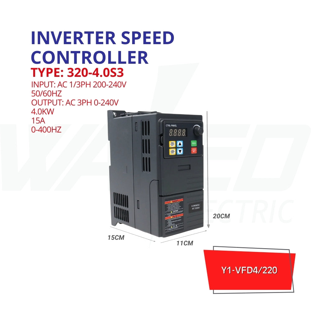 INVERTER SPEED CONTROLLER - 4KW 220V