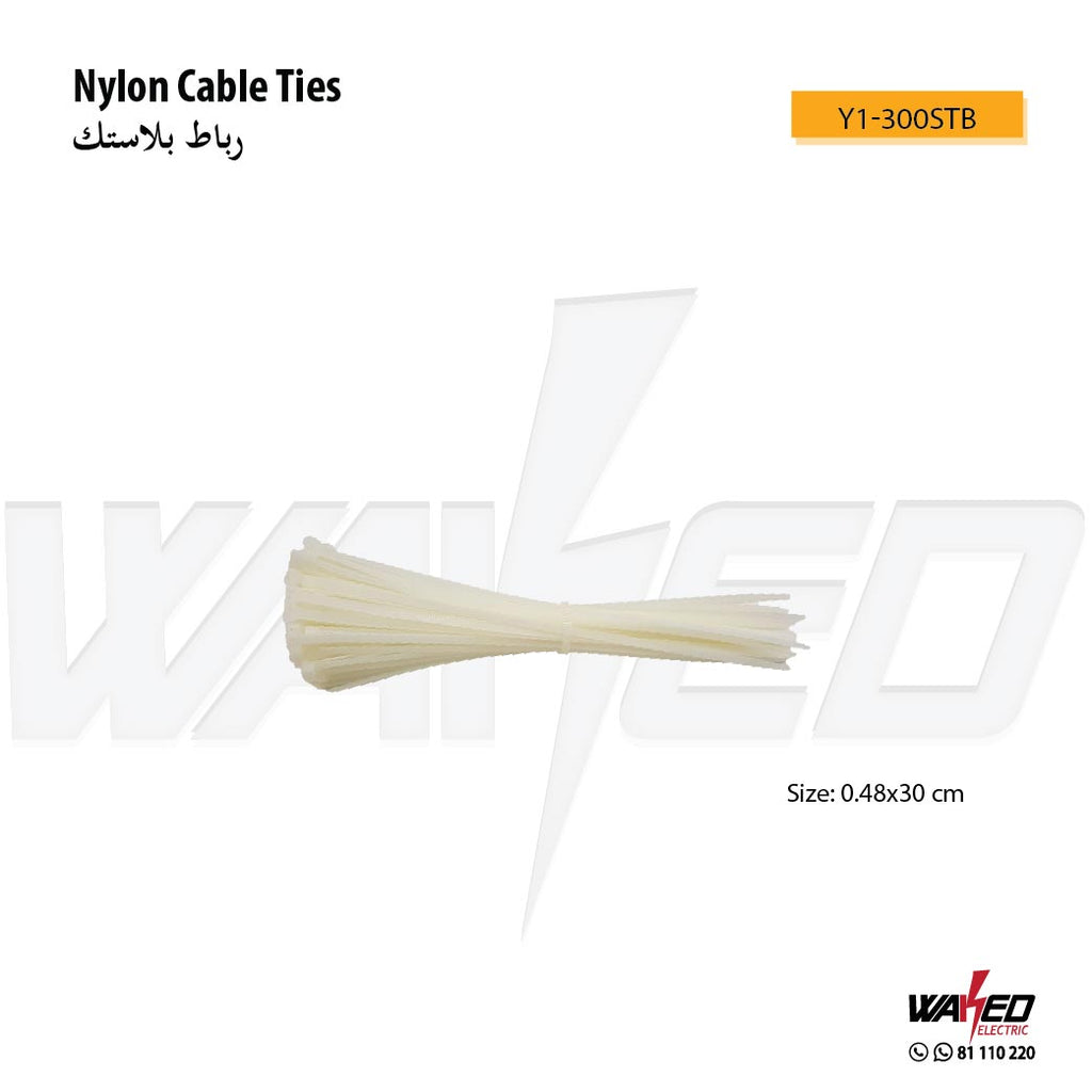 Nylon Cable Ties - 30CM - Black & White