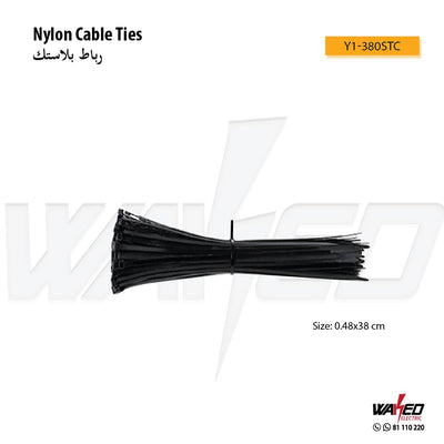 Nylon Cable Ties - 38CM - Black & White