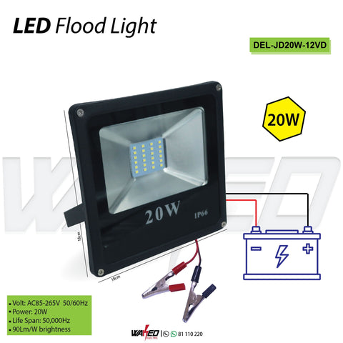 Led Flood Light - 20W-12V