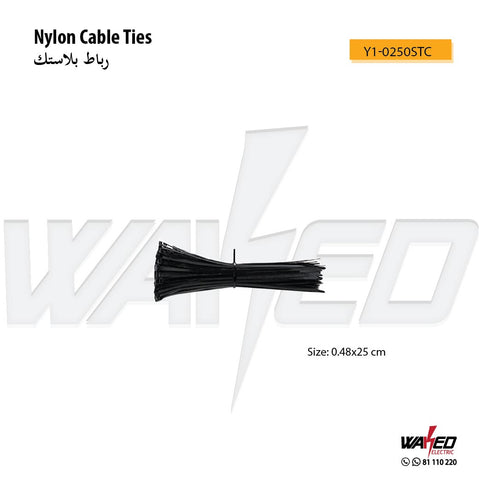 Nylon Cable Ties - 25CM - Black & White