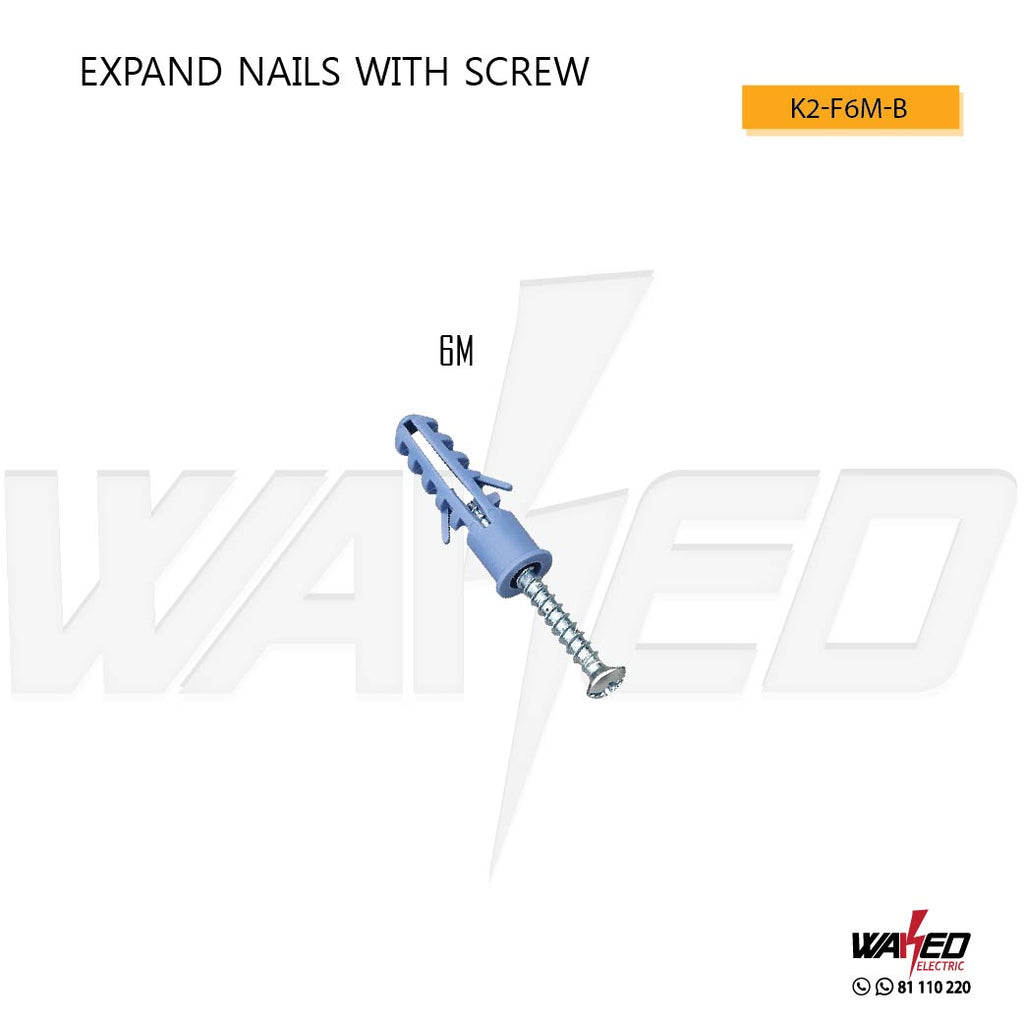 Expand Nails With Screw - 6mm