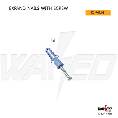 Expand Nails With Screw - 6mm