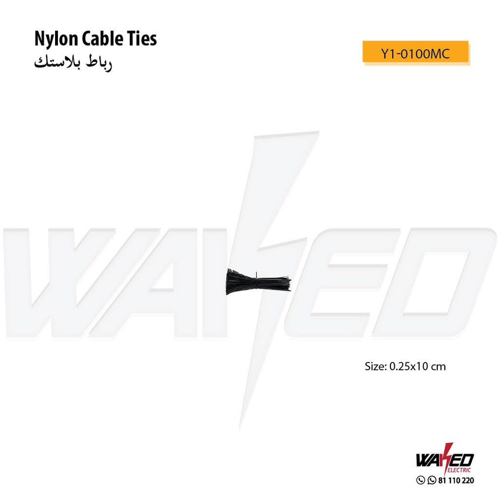Nylon Cable Ties - 10CM - Black & White