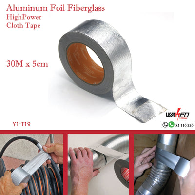 aluminium Foil Fiberglass Cloth Tap -  30m