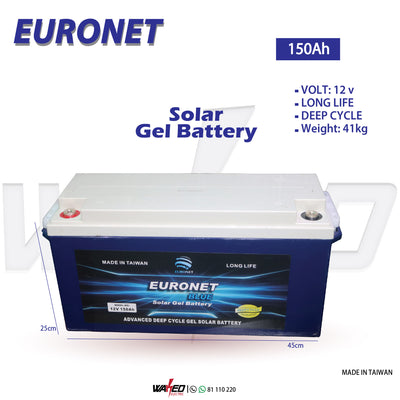 Solar Gel Battery - 150AH - EURONET