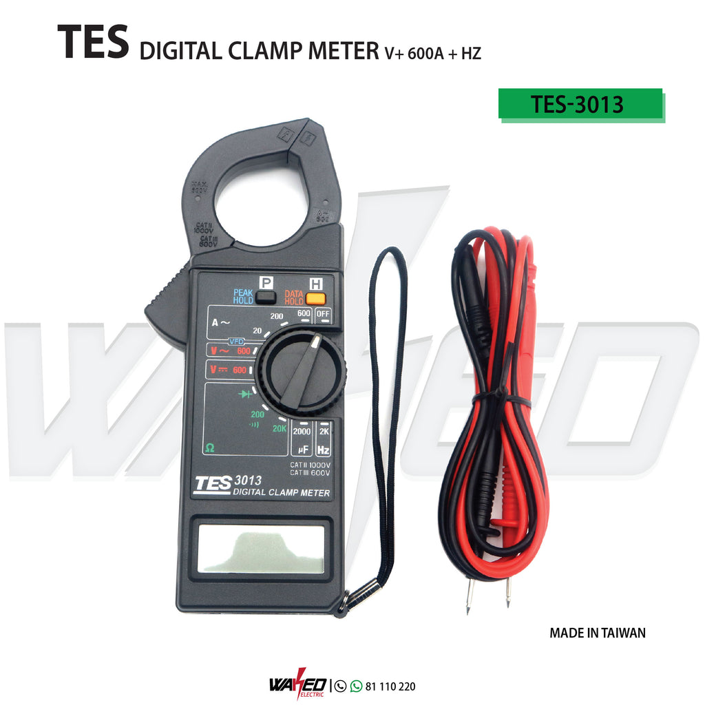 Digital Clamp Meter - 600AMP/1000AMP - TES3013