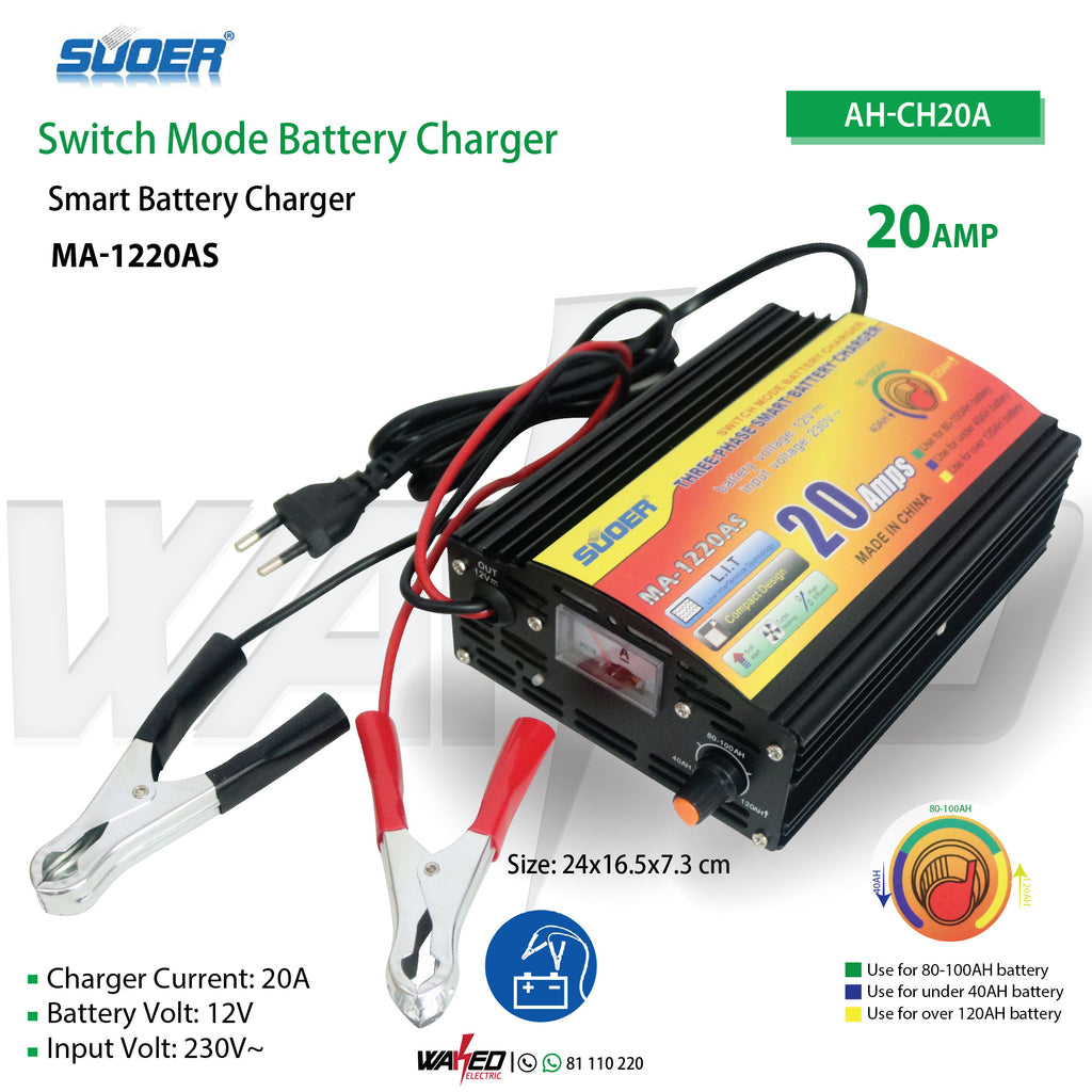 Switch Mode Battery Charger - 20A - 12V