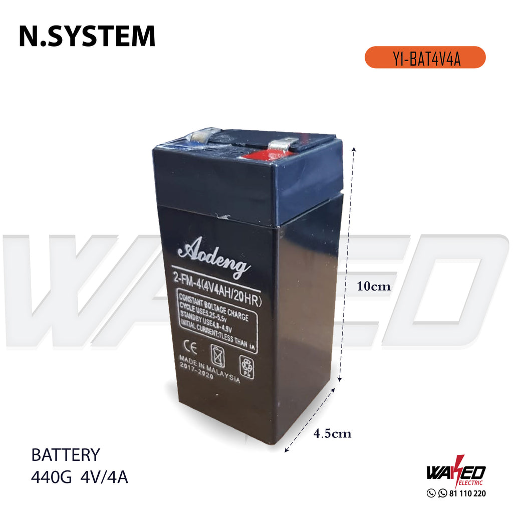 Battery 440G - 4V-4A - N.System
