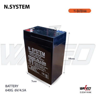 Battery 640G - 6V-4.5A -N.Sytsem