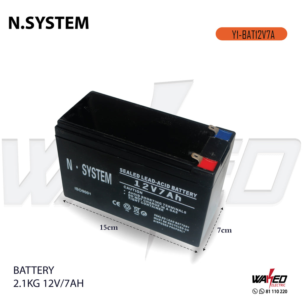 Battery 2.1KG - 12V-7A - N.System