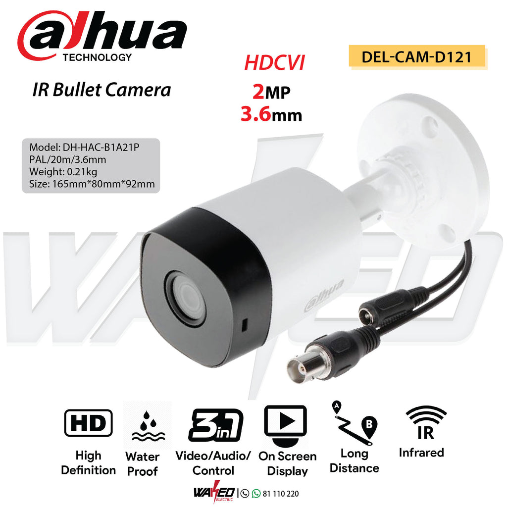 DAHUA DH-HAC-B1A21 2MP CAMERA – Waked Electric