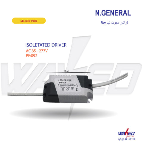 Led Driver - 3 To 5Watt - N.General
