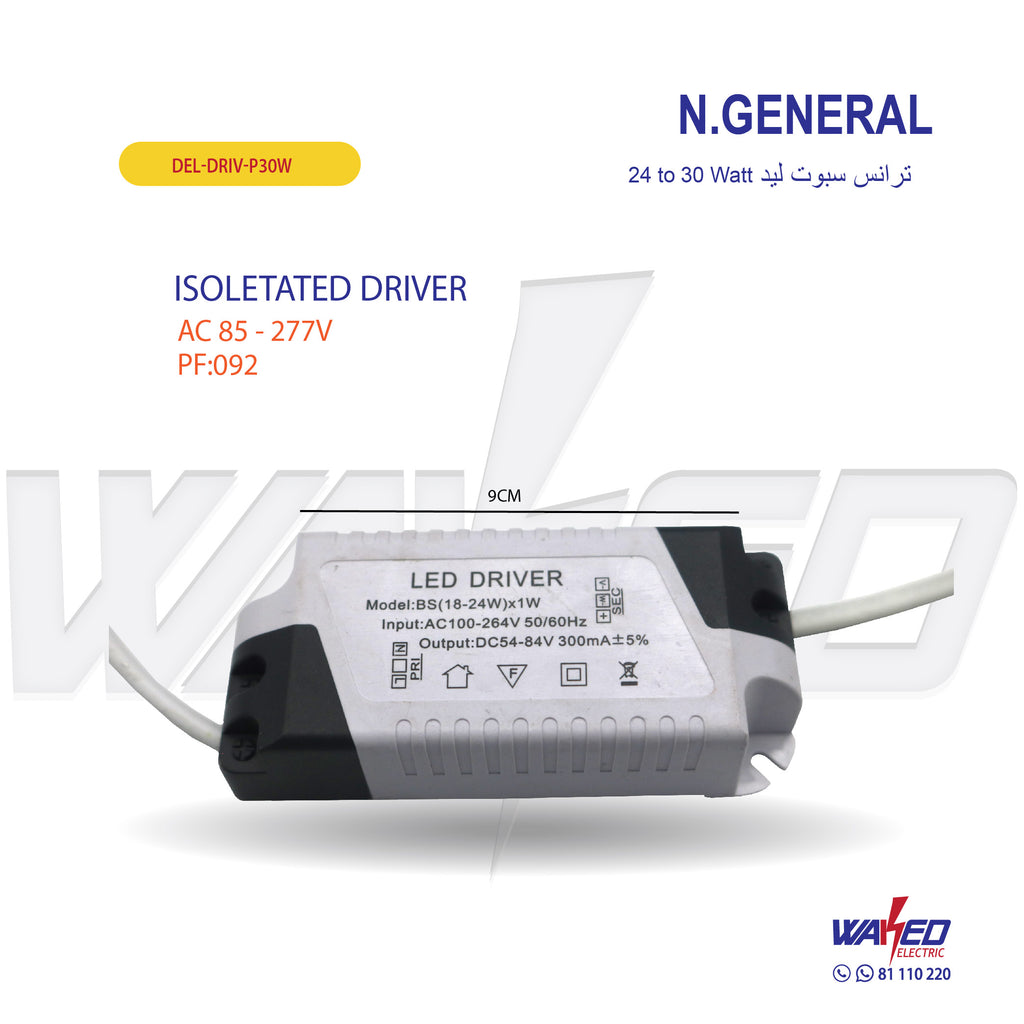 Led Driver - 24 To 30 Watt - N.General