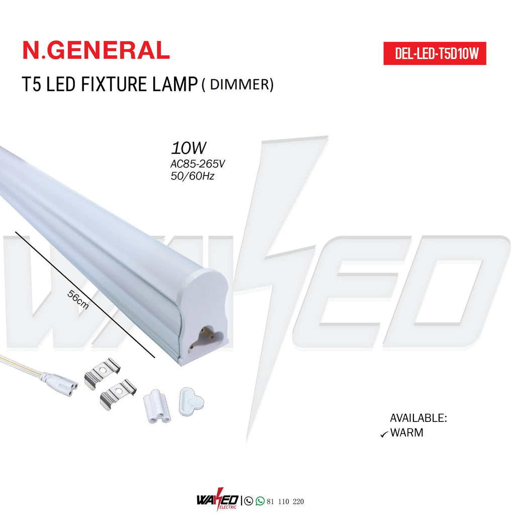 LED FIXTURE LAMP -DIMMER 10W T5  - N.GENERAL