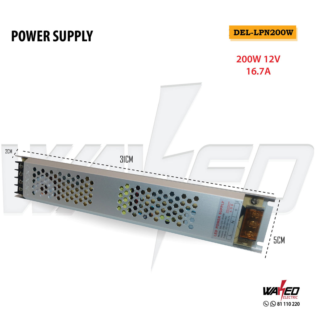 Power Supply Mini-200W-12V-16.7A