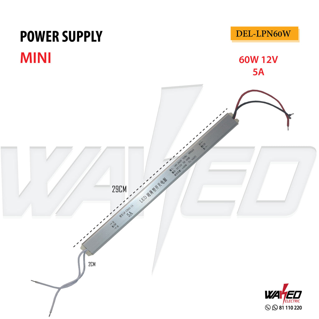 Power Supply Slim-60W-12V-5A