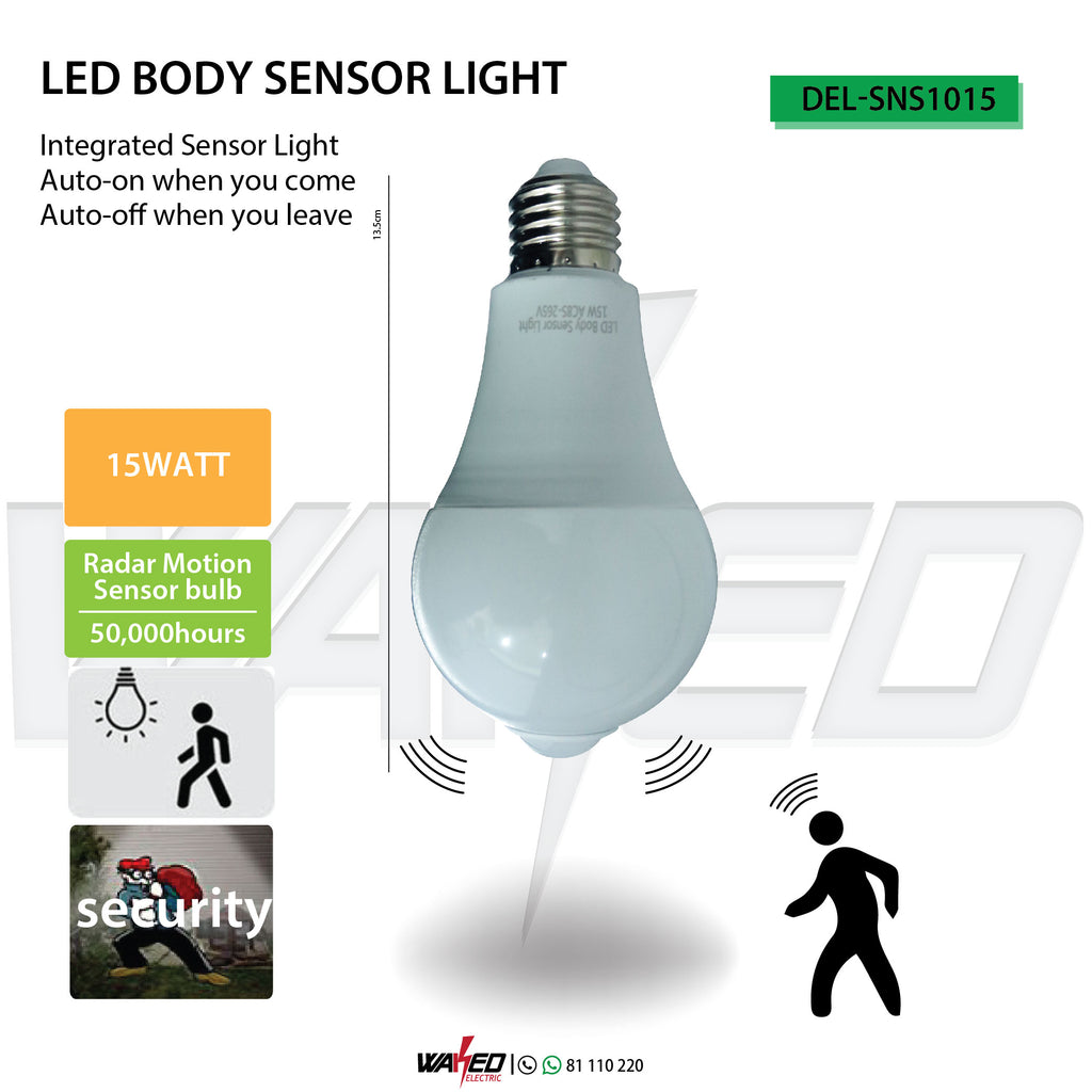 Led Body Sensor Light - 15Watt – Waked Electric