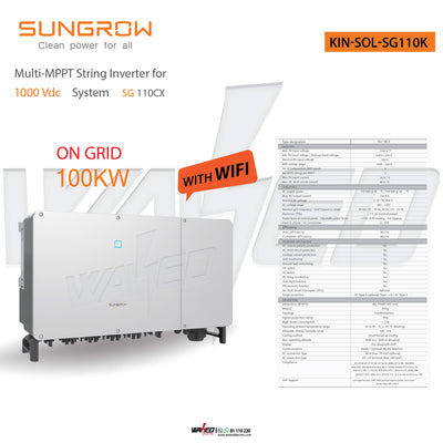 Solar Inverter - 100KW - ON GRID - SUNGROW