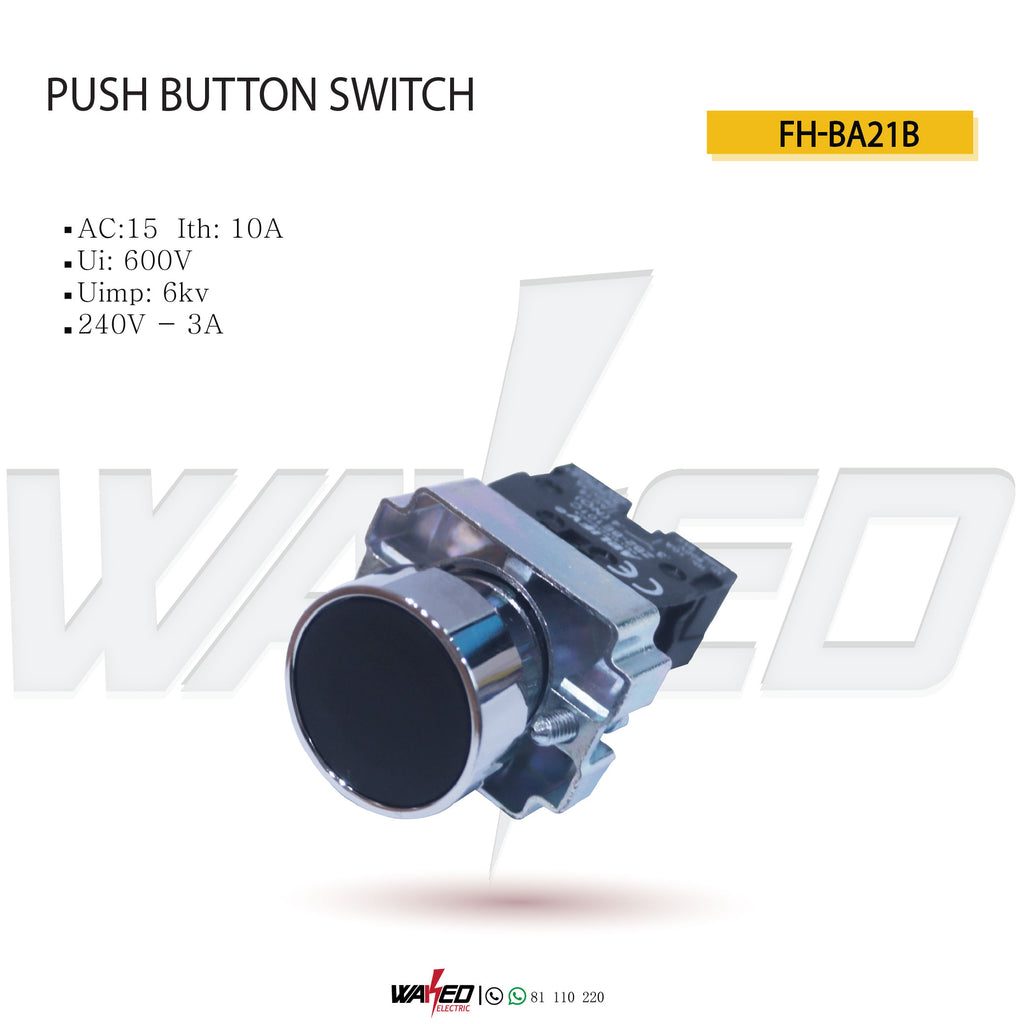 Puch Button Switch - Black
