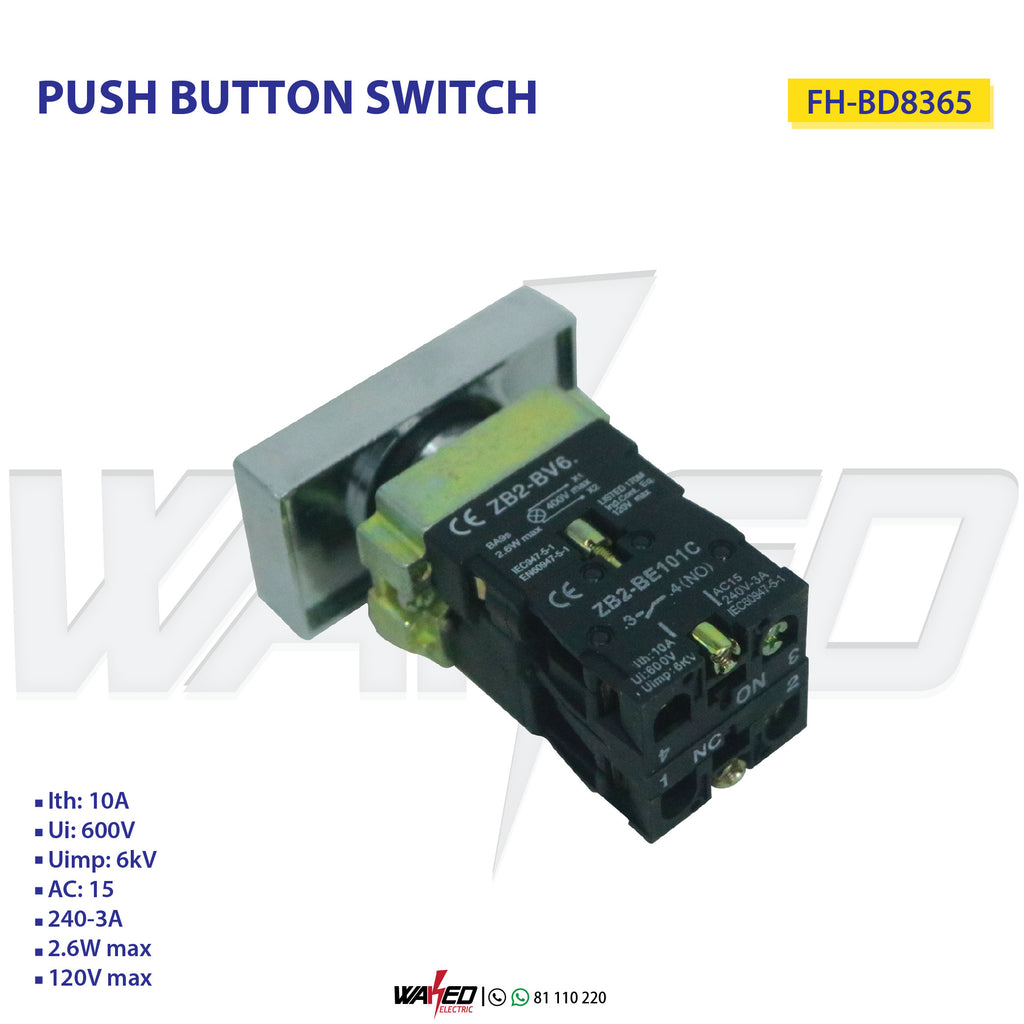 Push Button Switch - Metal