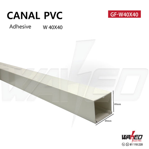 Canal Pvc -40X40 - 1m