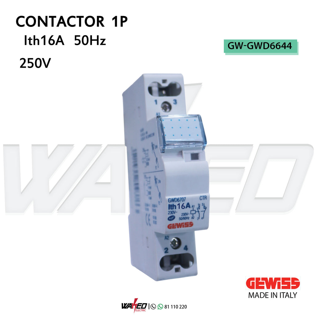 CONTACTOR - 1P - 16A LTH - GEWISS