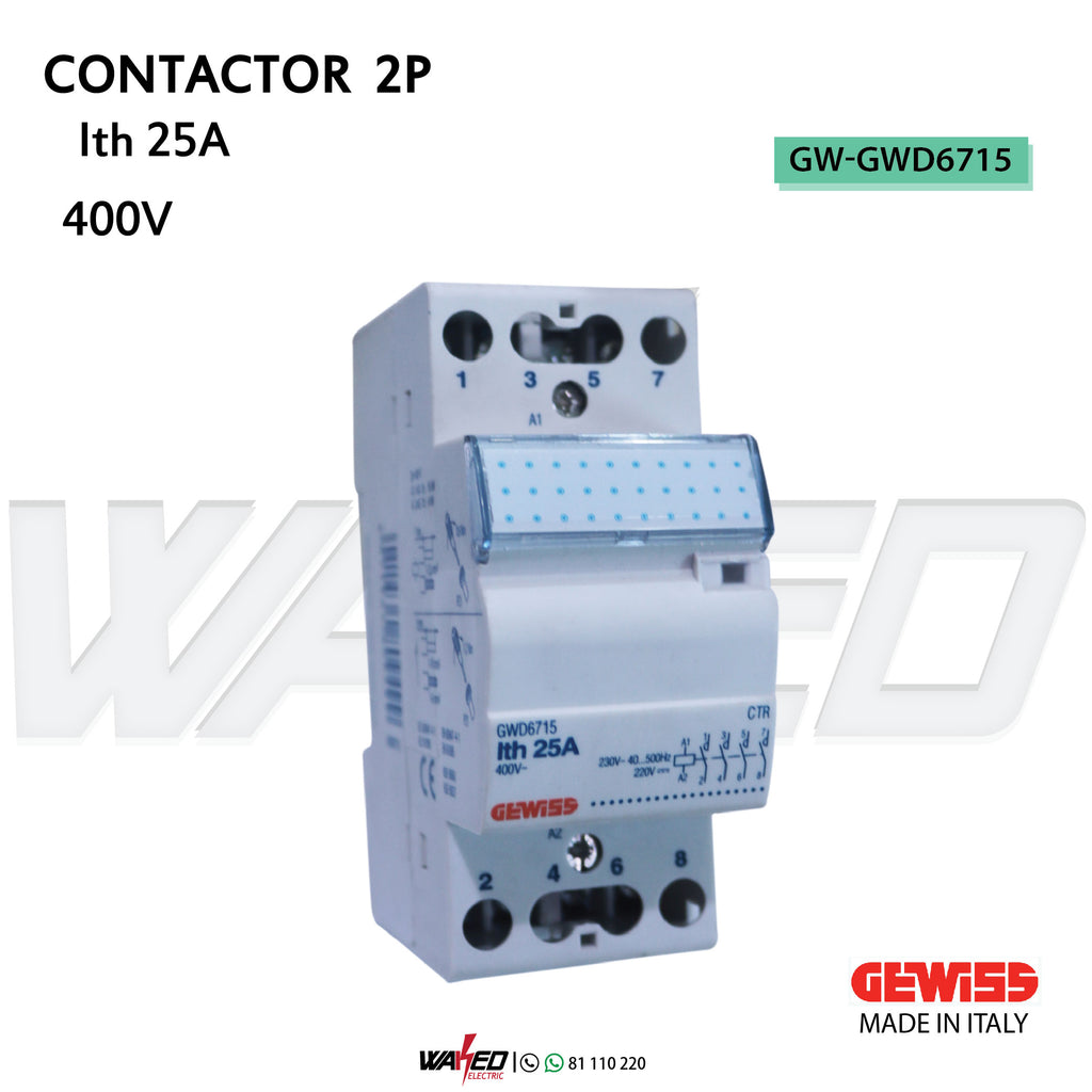 CONTACTOR - 2P - 25A  - GEWISS
